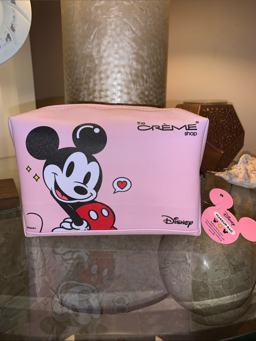 The Crème Shop x Disney Pink Mickey Cosmetic Pouch